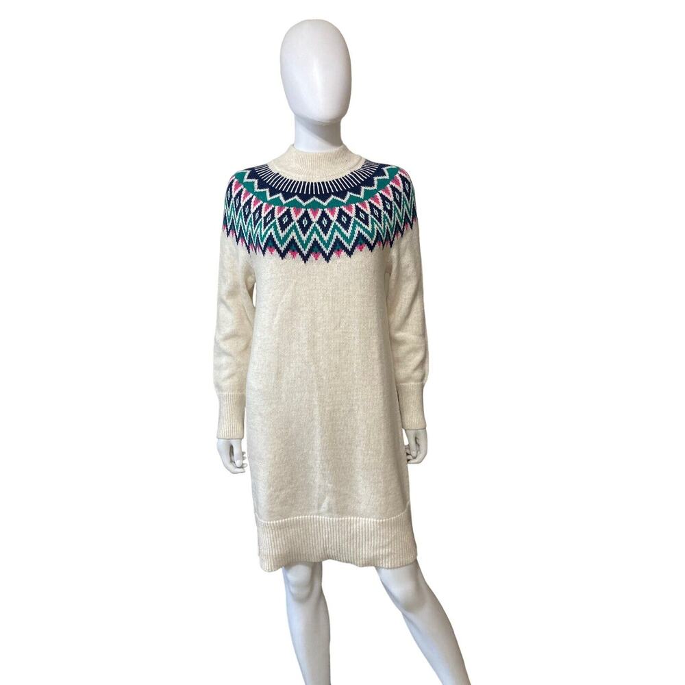 Old Navy Women’s Cozy Long Sleeve Knit Sweater Dress Mock Neck Size M NWT